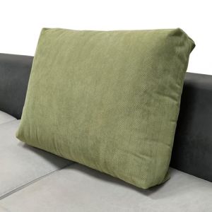 AQIGR Housse de Coussin 60x50 70x50 80x50 90x50 avec Fermeture Eclair Cach&eacute; Taie Oreiller Super Doux pour D&eacute;coration Coussin Canape Salon Jardin Fauteuil Lit(Matcha Green,90x50x18cm) (AMZGRZ, neuf)