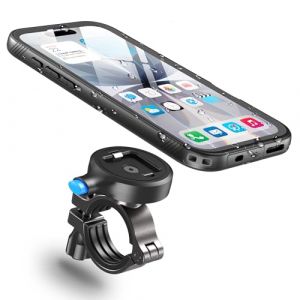 Cozycase Support T&eacute;l&eacute;phone Velo Moto pour iPhone 17 Etanche IP68 Antichoc - Metal Suport V&eacute;lo Route VTT Scooter Trotinette Guidon Bicyclette Sportive avec &Eacute;cran Tactile Pluie Bike Holder (Glfenge, neuf)