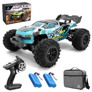 X-Verse Voiture télécommandée SG116 MAX 1:16, 80 km/h, RC haute vitesse tout-terrain avec moteur sans balais, 4WD Off Road Race Buggy pour adultes, 2 batteries (X-verse, neuf)