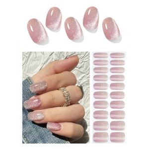 Wahrshei Vernis Autocollant UV | C&oelig;ur Noir Autocollant Ongle Gel UV | 20pcs Film pour Ongles Autoadh&eacute;sif | Gel Nail Stickers, Autocollants et Pochoirs Pour Nail Art (ChenAn beauty, neuf)