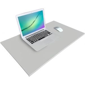 Sous-main de bureau avec protection des bords, tapis de bureau en cuir souple, imperméable, grand tapis de souris avec rebord avant en forme de L antidérapant (LINGXI EU, neuf)