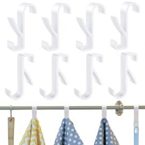 EJRUP 8 Pcs Crochet Radiateur,Radiateur Seche Serviette, Crochet Serviette Salle De Bain, Accroche S&egrave;che-serviettes Plastique,pour Tous les Radiateurs Standards, Bain et Cuisine (Blanc) (Anilalowbility, neuf)