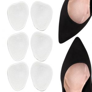 GGUFAY 3 Paires Demi Semelles Coussinet,Semelles Coussinet Plantaires,Coussinet Plantaire, Semelle Auto-Adh&eacute;sif pour Talons Hauts,pour Les Femmes Porter Les Chaussures &agrave; Talons Hauts (Rfervgauk, neuf)