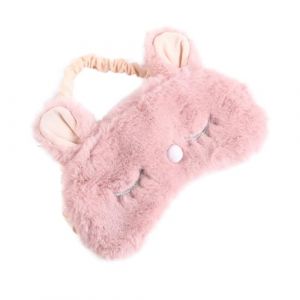 OATIPHO Masque Pour Yeux En Soie Cache-&OElig;il De Sommeil Cache-&OElig;il En Soie Bandeau Pour Yeux Cache-&OElig;il En Peluche Rose (Tsun Ki-sung, neuf)