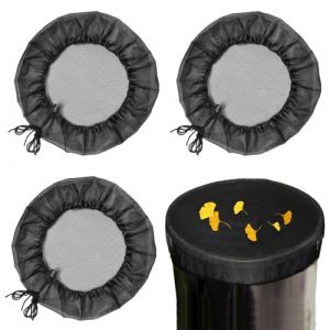 Lot de 3 housses de citerne de pluie réglables pour citerne - Accessoires de citerne de pluie - Résistant à la déchirure et aux intempéries - Protection contre les moustiques - Filet de protection (AOOTUERL, neuf)