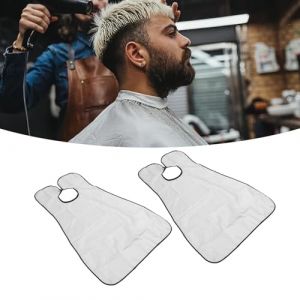 Cape De Barbier Pour Coupe De Cheveux, 2 Pièces, Cape De Barbier Pour Hommes Et Femmes, Fermeture Réglable, Cape De Coiffeur (jifengshopping, neuf)
