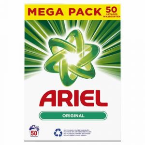 Ariel Lessive Poudre D&eacute;tergent 3kg 50 Lavages, Couleur, Soins de Couleur Suppl&eacute;mentaires Avec Technologie Anti-R&eacute;sidu (Stocksales, neuf)