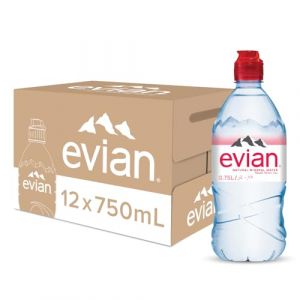 Evian Lot de 12 bouchons d'eau minérale 750 ml (Good4 you, neuf)
