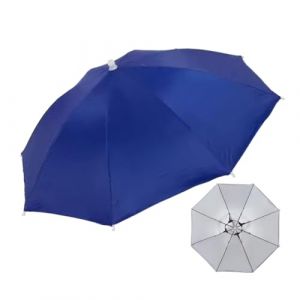 Qidures Chapeau Parapluie, 52cm Parapluie De Tete Pliable Pour Adultes Et Enfant Chapeaux De Soleil Avec Bande &Eacute;lastique Casquette De Parasol Arc-en-Ciels Pour Golf, Plage, Randonn&eacute;e, Jardinage (qirens, neuf)