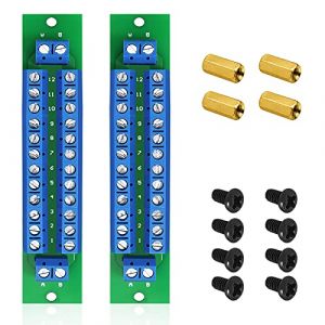 WayinTop PCB Power Distribution Board Kit, 2 x 12 Positionner Cartes de Distribution D'alimentation 2 Entr&eacute;es 13 Paires de Sorties pour DC AC 24V 10A (WayinTop, neuf)