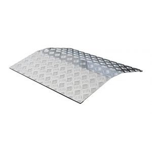 Rampe de seuil en aluminium - 100 cm - Rampe de seuil pour fauteuil roulant, d&eacute;ambulateur et chariot de transport - 70 x 100 x 7 cm - Antid&eacute;rapante - Charge maximale : 270 kg - ID125 (jwsstore, neuf)