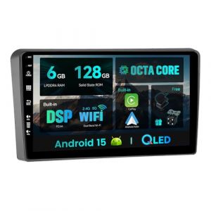 SXAUTO Android 15 - [6G+128G] - IPS Autoradio pour Audi A3 8P 8PA S3 RS3 (2003-2013) - sans Fil Carplay/Android Auto/DSP - LED Cam&eacute;ra + MIC - 9 Pouce 2 Din Dab Volant 360-CAM Fast-Boot AHD Bluetooth (SXauto, neuf)