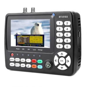 ST-5155 Pointeur Satellite DVB-S2/S/S2X/T2/T/C Combo, Détecteur de Signal TV par Satellite H.264/265 10bit, Recepteur Satellite avec Unicable/Scr/Dcss (SZBOX_store, neuf)