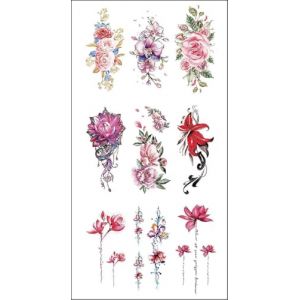 Kit Faux Tatouages Temporaires Ephémères Sexy Adultes Coquin HotWife Libertin Tattoo Homme Femme Tatoo Sexe Hot Charme et Séduction (Innova-store, neuf)