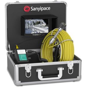 Cam&eacute;ra d'inspection de Tuyau 20M,Endoscope de Tuyau avec Enregistreur DVR Vid&eacute;o d'inspection de Canalisation Professionnel Industriel d'&eacute;gout Cam&eacute;ra IP68 &Eacute;tanche avec Moniteur 7" 1000TVL Sony CCD (Tcsy Happy buy, neuf)