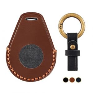 OFF WE GO Etui en Cuir de Protection avec Porte-cl&eacute;s pour Harley Davidson - Coque Cl&eacute; Moto Accessoire, Marron (OFF WE GO, neuf)