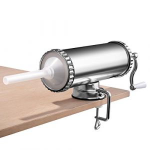 COSTWAY 2,5 kg Poussoir &agrave; Saucisses, Machine &agrave; Saucisse Remplissage de Saucisse en Alliage d'Aluminium avec 3 Tubes de Diam&egrave;tre Diff&eacute;rent, Conception Simple et Fixable sur Table (FDS GmbH, neuf)