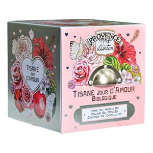 Provence d' Antan Tisane Jour d'Amour Bio Cube Métal 24 sachets (Clairenature, neuf)