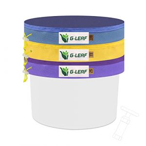 G-LEAF 600D 20 Litre 5 Gallon 3 Sacs Herbal Ice Bubble Hash Filter Bag Extractor Kit avec Sac de Transport et écran de Pressage 10 x 10 (25 microns) pour Extraire Les Essences Sac D'extraction (G-leaf, neuf)