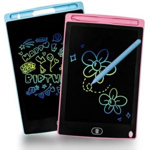 Dyaucwpo 2 Pièces 8,5 Pouces Tablette Dessin LCD Magique Enfant, Tablette d'écriture LCD Colorée Effaçable Et réutilisables avec Fonction de Verrouillage, Tablette Dessin pour filles Garçons Rose Bleu (DOBRE JOYA  S.R.L., neuf)