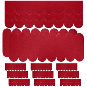 32 Pièces Bardeaux Bitumés Auto-Adhésifs pour Maison Oiseaux, Toiture Miniature pour Nichoirs, Hôtels à Insectes, Clapiers - Rouge(30x5 cm/30x11 cm) (WuJinSongMaoYi, neuf)