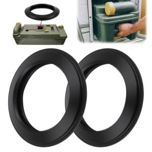 Joint WC pour Thetford Camping Car, Joint &agrave; L&egrave;vre Imperm&eacute;able, Joint Cassette WC Silicone Haute &Eacute;lasticit&eacute; &Eacute;tanche Anti-Fuite Compatible C200/C220/C250/C260/C400/C500, 2pcs (Nazaz Direct, neuf)
