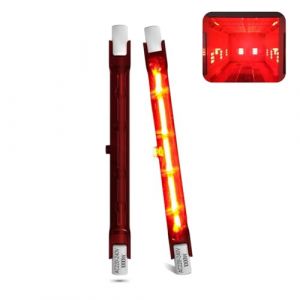 Homesally Ampoule Infrarouge 1000W, Ampoule Lampe Chauffante R7S 254mm, Lampe Halog&egrave;ne Infrarouge Dimmable, 230V Tubes Quartz Rubis pour Chauffage Heatmaster U3, 1000LM, 10mm &Oslash;,254mm,1000W 2 Packs (CangDou-store, neuf)