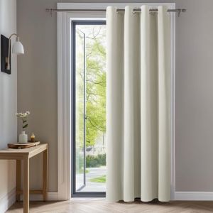 Deconovo Rideaux Occultants Isolant Thermique Anti Froid, 140x300 CM (Largeur x Hauteur), Rideaux pour Chambre Gar?on, Design Moderne à Oeillets,Beige Clair (Deconovo-Home, neuf)