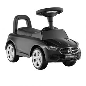 GOPLUS Porteur Enfants, Voiture &agrave; Pousser Mercedes-Benz, Volant, Klaxon et Bruit de Moteur, Rangement Si&egrave;ge, Voiture Jouet pour Bebe 1-3 Ans, Charge 25KG,65 x 28 x 38 CM (Noir) (Augenstern24, neuf)