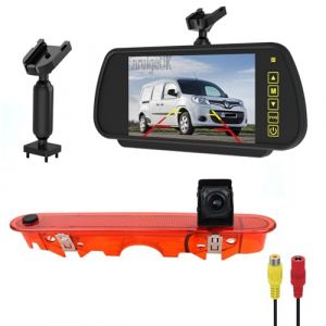 EnruigeOK Kit de cam&eacute;ra de recul pour Feux de Stop Grand Angle pour Renault Kangoo 2007-2021 Mercedes-Benz Citan 2012-2021 Cam&eacute;ra de recul pour Feux de Stop (Support pour Moniteur 7" n&deg; 1) (EnRuiGe, neuf)
