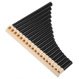 Toyvian Fl&ucirc;te de Pan 16 Tubes en Bois Naturel, Instrument Traditionnel Chinois pour D&eacute;butants et &Eacute;tudiants, Fl&ucirc;te de Pan Portable pour Apprentissage et Enseignement Musical en Milieu (TXINNG, neuf)