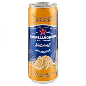 San pellegrino Lot de 48 boîtes de 330 ml Orange (Italiaen Gourmet UK Ltd, neuf)