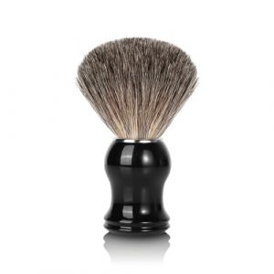 Supercap - Blaireau de rasage pour homme, fait à la main en poils de blaireau, convient à tous les rasoirs, (en utilisant de la crème à raser et du savon) (ABS handle 1pcs) (Supercap, neuf)