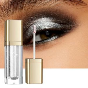 Fard à Paupières Liquide,Fard à Paupières Paillette,Fard à Paupières Liquide Scintillant,Fard à Paupière Paillette Liquid,Brillant Ombre à Paupières Imperméable (Blanc) (Seaneene, neuf)