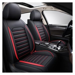 Housse Siege Voiture pour Peugeot 208 II/Allure Auto Ecole/Roadtrip/208 GT 2019-2023 2024, Housse De Protection Respirante en Cuir PU Premium, Ensembles de Housses de Si&egrave;ge Imperm&eacute;able(Color:C(Red)) (AnnyMonth Genuine mall, neuf)