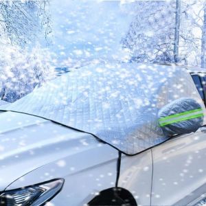 UIHOL Couverture Pare Brise Voiture, Protection Pare Brise Hiver, Protege Pare Brise, Universelle pour Voiture Anti Givre, Neige, Glace, Pluie et Soleil UV, Repliable Voiture Couverture(235 * 153cm) (DEPAOLA SYNAPSIS S.R.L., neuf)
