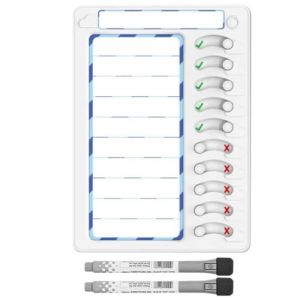 Tableau de corv&eacute;es pour enfants - Tableau de liste de contr&ocirc;le - Effacements &agrave; sec pour enfants et adultes (s-ea*(SEA), neuf)