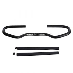Guidon papillon Upanbike pour v&eacute;lo, avec poign&eacute;es en &eacute;ponge pour trekking, cyclisme, v&eacute;lo de route (&Phi; 25,4 mm 31,8 mm), noir (UPANTECH TRADING, neuf)