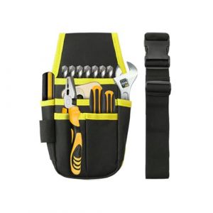 Sacoche à Outils Professionnelle, Ceinture à Outil d'électricien, Porte-Outil Sac de Ceinture, Pochette D'électricien Professionnel, Sac de Ceinture de Stockage de Matériel pour Plombiers(jaune) (LTLSZRN, neuf)