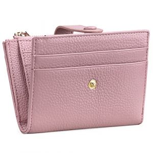 FALAN MULE Portefeuille Femme Porte Carte de Credit Cuir avec RFID Blocage Portefeuille Slim Porte-Monnaie Monnaie Femmes Portefeuille A05 Rosa (FALAN MULE UK, neuf)