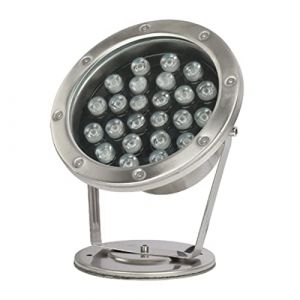 OrbitCob® 12V LED Projecteur Submersible IP68 Lumière d'Étang en Acier Inoxydable à Angle Réglable pour Fontaine, Piscine, Bassin & Éclairage Sous-Marin Spot LED Basse Tension(Blanc Chaud 3000K,24W) (AMZFR-OrbitCob®, neuf)