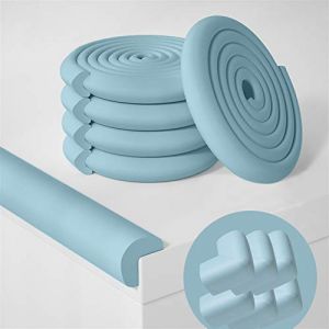 Ommda Protection coin Adh&eacute;sifs Imperm&eacute;able Mousse Souple Protection Angle Protege coin Meuble Bebe 4m Protection de bord + 6 Pi&egrave;ces Protections d&rsquo;angles (Gosmooth EU, neuf)