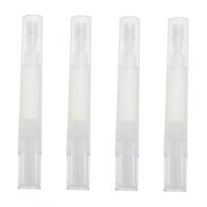 LABRIMP 4 pi&egrave;ces Stylo &agrave; Torsion Vide avec Pinceau Silicone pour Huile Ongles et Cuticules Stylo Nutrition Ongles Rechargeable Ergonomique Lot (Braveforya, neuf)