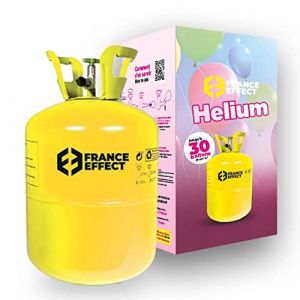 France Effect Bouteille Hélium 30 Ballons : Bouteille d'hélium 0.25m3 - Gonflez et faites flotter vos ballons, parfait pour les fêtes & mariages - Remplie en France (FRANCE EFFECT, neuf)