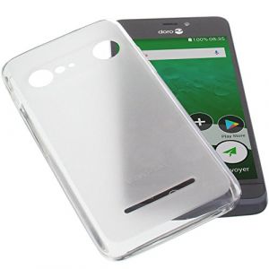 foto-kontor Coque Compatible avec Doro 8035 Housse pour Smartphone &Eacute;tui en Caoutchouc TPU Blanc Transparent (Foto-Kontor, neuf)