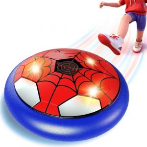 POPERFUN Air Power Football avec Lumières LED, Ballon de Foot Aéroglisseur Jouets pour Garcons et Filles de 3-12 Ans, Hover Soccer Ball Intérieur Extérieur Enfants Cadeaux d'anniversaire et de Noël (Quliri OÜ, neuf)