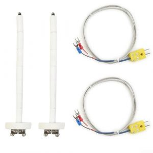 ZAMETTER Lot de 4 sondes de four &agrave; thermocouple de type K 2372/1300 degr&eacute;s F/C Outil de mesure haute temp&eacute;rature Sonde de four en c&eacute;ramique Capteur de haute temp&eacute;rature -58 &agrave; 1 300 &deg;C Thermom&egrave;tre (Housebtshop, neuf)