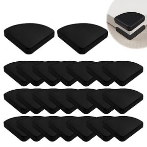 DXiongW Lot de 24 Prot&egrave;ge Coin de Table Noir 3x3x1 cm Protection Angle B&eacute;b&eacute; en Silicone Adh&eacute;sive Protection d Angle PVC pour Coins de Table et de Meubles Prot&egrave;ge Contre Les Chocs pour Enfants (ZHUOMAO, neuf)