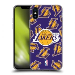 Head Case Designs sous Licence Officielle NBA Motifs Los Angeles Lakers Coque en Gel [Protection de Qualit&eacute; Militaire] Compatible avec Apple iPhone X/iPhone XS (eCell, neuf)