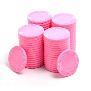 Smartdealspro Mini jetons de poker en plastique opaque avec bo&icirc;te de rangement (rose, 32 mm (64 pi&egrave;ces, tournesol)) (SuperDealsPro(SmartDealsPro Official Store), neuf)